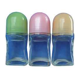 Bottiglie vuote del rullo dell'olio essenziale, 15 - rotolo del vetro trasparente glassato cosmetico 50ml sulle bottiglie